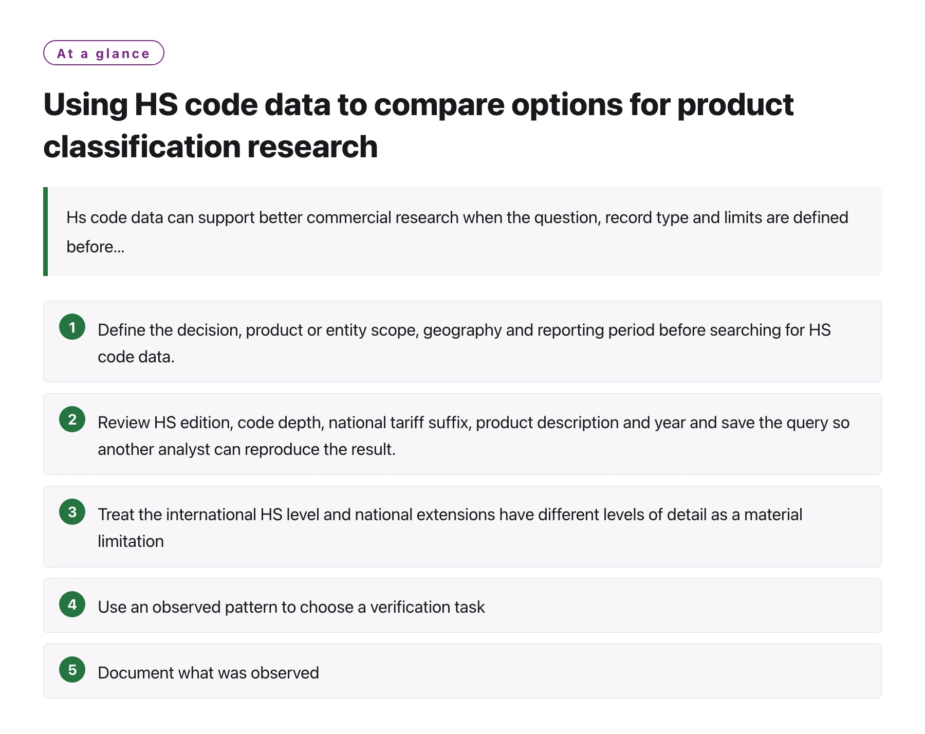 Using HS code data to compare options for product classification research——全文要点速览